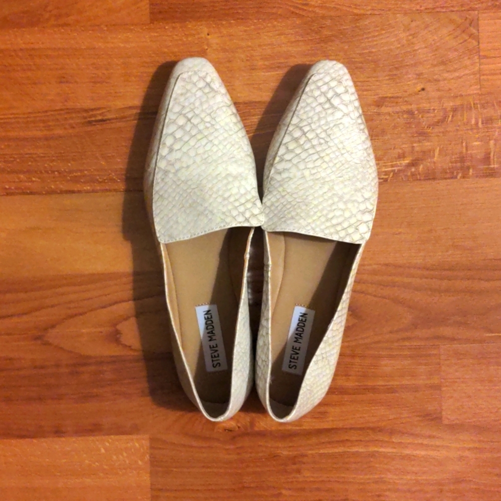 Steve Madden Snake Pattern Loafers